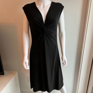 TIANA B | Super Flattering Black Lightweight Knee-Length Dress